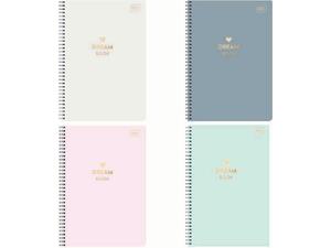 Τετράδιο σπιράλ Interdrunk "Dream Book" 3 θεμάτων 17x25cm 180 σελίδων σε διάφορα χρώματα - Ανακάλυψε Τετράδια σχολικά για μαθητές και φοιτητές, για το γραφείο ή το σπίτι με εντυπωσιακά εξώφυλλα για να κερδίσεις τις εντυπώσεις.
